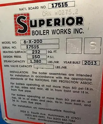 USED 2013 SUPERIOR 8-X-200