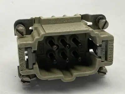 Han 6 ES-M,09330062616 | Harting Han 6 ES-M Insert Connector 6-Pin 09330062616 LOT OF 3 - Used