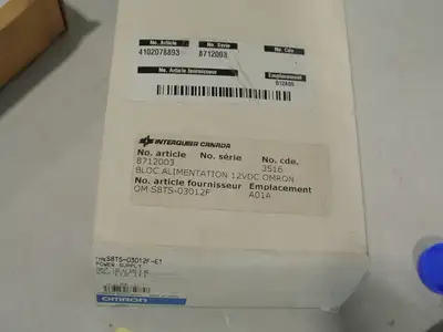 New | in-Stock OMRON S8TS-03012F-E1 Power Supplies British Columbia CA | Lenmark #1743606