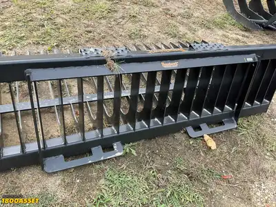 New Tomahawk 72” Rock Bucket, Universal Skid Steer Quick Attach