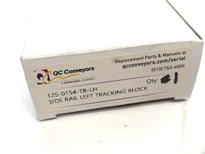 New | in-Stock QC Conveyors Side Rail Left Tracking Block Conveyor Parts Michigan US | Maverick Industrial Sales #1395915