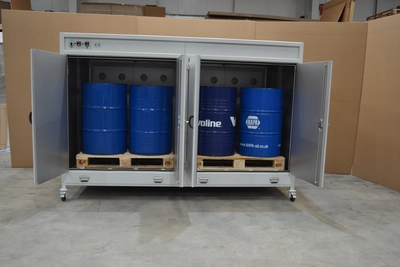 Electric Drum Heating Oven - Capacity 4 X 200Lt Drums
