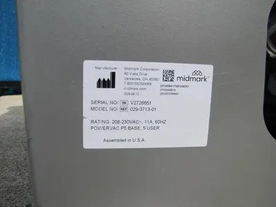 Used MIDMARK 029-3713-01 Vacuum Pumps California US | Bay Line Tool #1321460