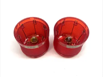 Used Siemens Red Signal Stack Light 230V 7W LOT OF 2 Light Source Equipment Michigan US | Maverick Industrial Sales #1395955
