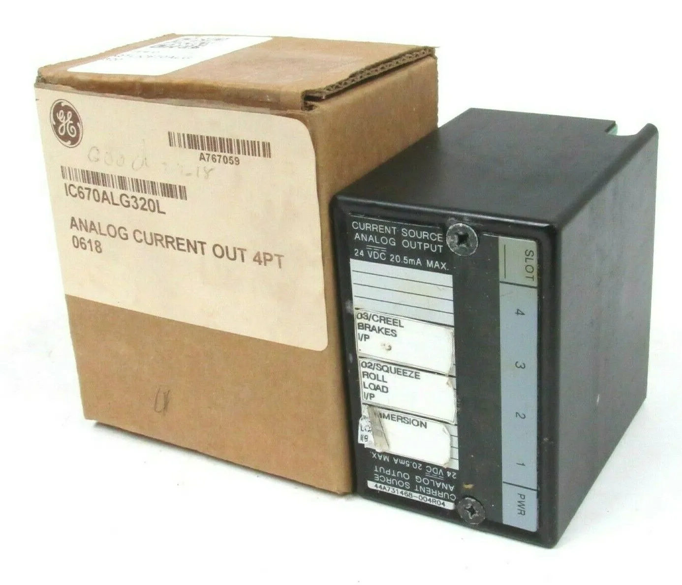USED GE IC670ALG320L ANALOG CURRENT OUTPUT MODULE IC670ALG320 IC670ALG320J