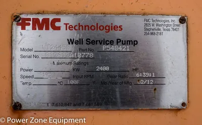 USED FMC WT2445B