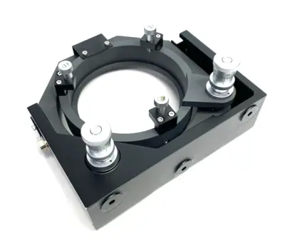 USED OPTOSIGMA EXTRA-LARGE PRECISION GIMBAL MIRROR HOLDER 150MM