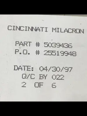 Used CINCINNATI MILACRON 5039436 Robot Parts Michigan US | Ideal Machinery #604968