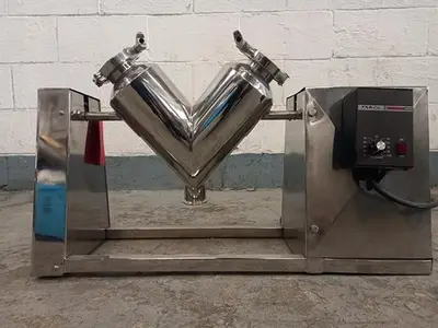 Stainless steel 2.5 liter V blender