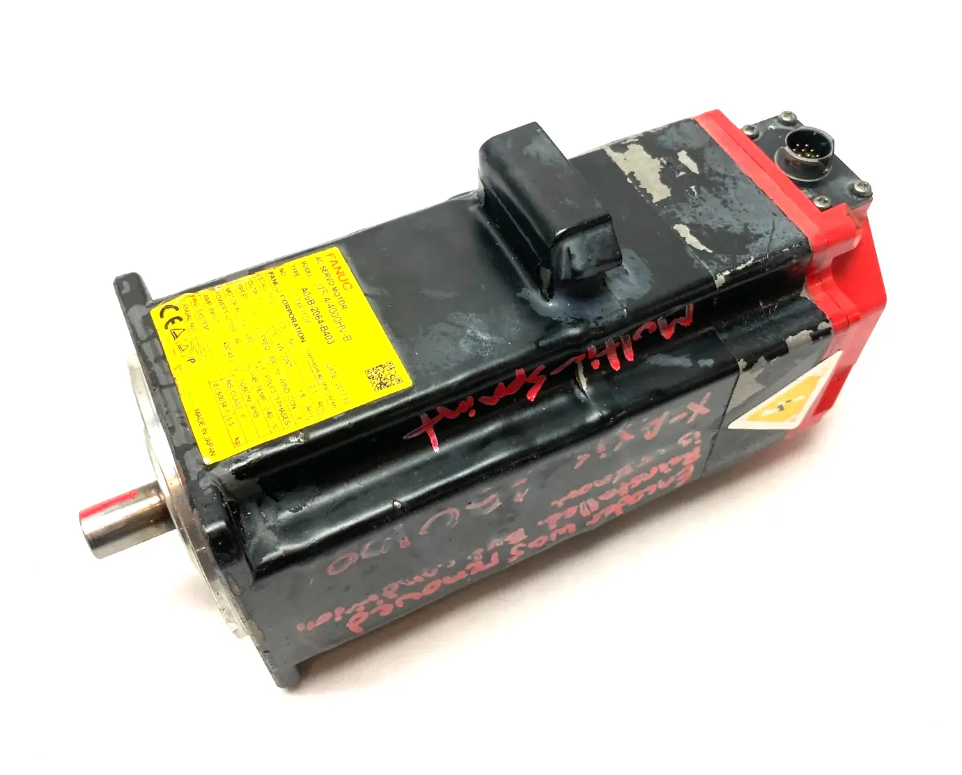 USED FANUC 3-PHASE AC SERVO MOTOR BIS 4/4000HV-B
