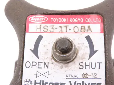 Toyooki Kogyo HS3-1T-08A Hirose Stop Needle Valve 1" NPT Size 25