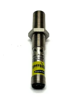 USED BANNER METAL M12 SERIES BARREL MOUNT SENSOR, FIXED FIELD, 77195