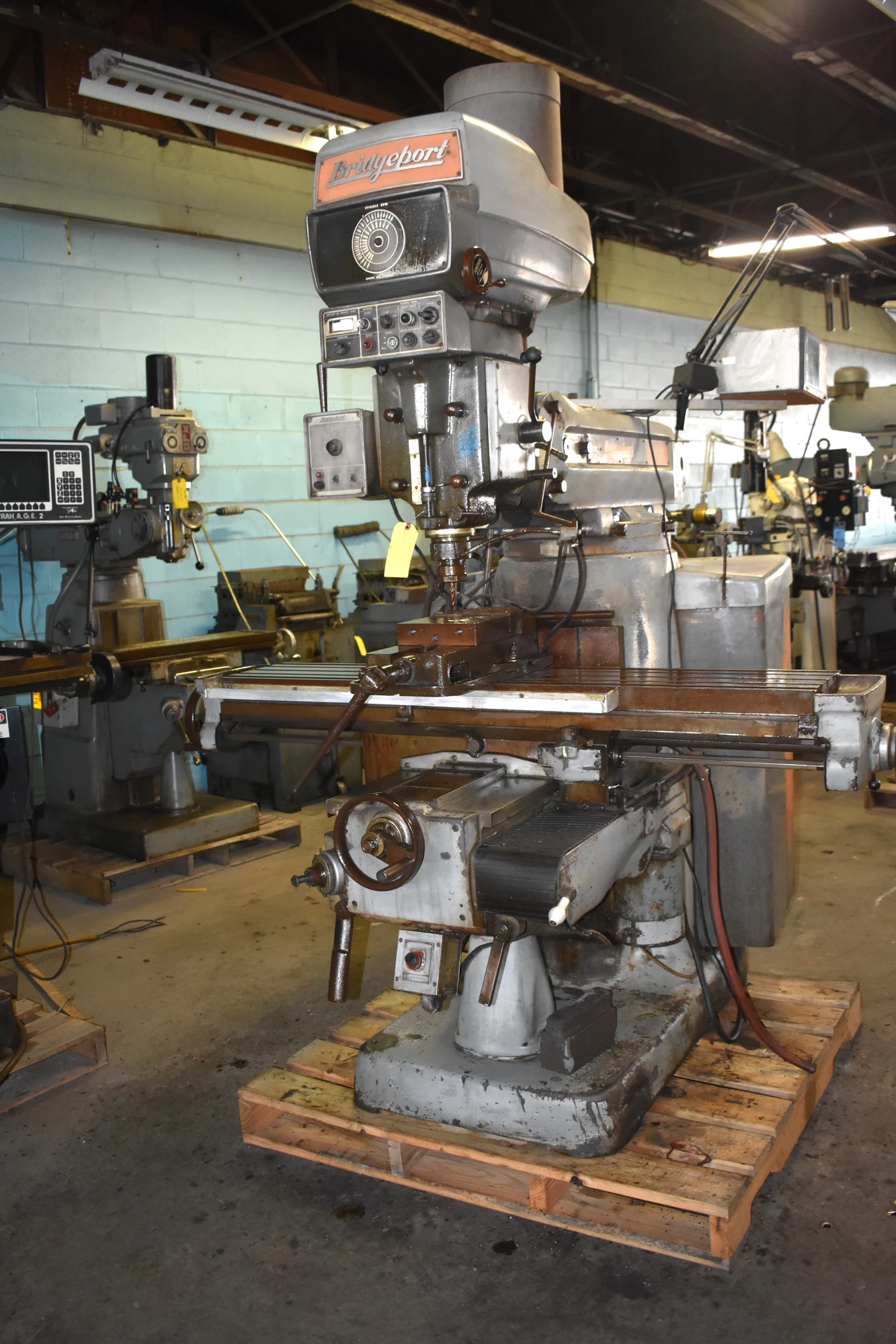 4HP BRIDGEPORT "SERIES II 4J" VERTICAL MILL w/SONY DIGITAL READOUTS - 11” X 58” TABLE - VISE