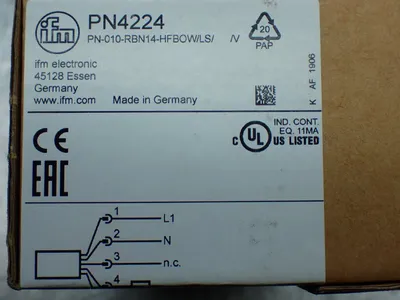 New | in-Stock IFM PN010RBN14HFBOW/LS/ Pressure Switches Ohio US | HGR 24 #1070367