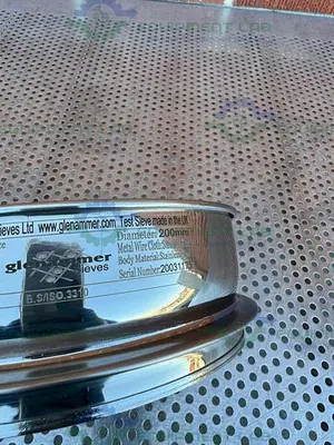 USED GLENAMMER 200SBW250 STAINLESS STEEL 200 MM DIAMETER 250 MIC SHIEVE