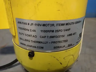 USED JAN FAN JF110VMOTOR