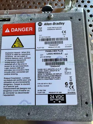 Used ALLEN BRADLEY 2711P-RDT10C PANELVIEW PLUS 1000 W/ALLEN BRADLEY 2711P-RP8D MODULE Electronics & Components California US | Equipment Lab #1418450