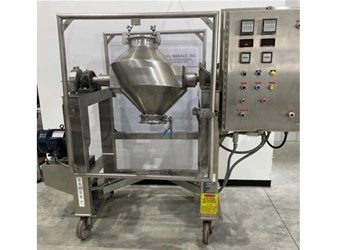 Used GEMCO GEMCO 3 CFT SLANT CONE BLENDER WITH HIGH SPEED BAR Double Cone - V Mixers New York US | Michael Benalt Inc #1274294