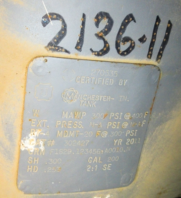 USED 2011 MANCHESTER 200 GALLON