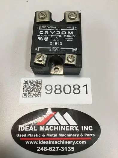 Used CRYDOM D4840 Relays & Switches Michigan US | Ideal Machinery #599783