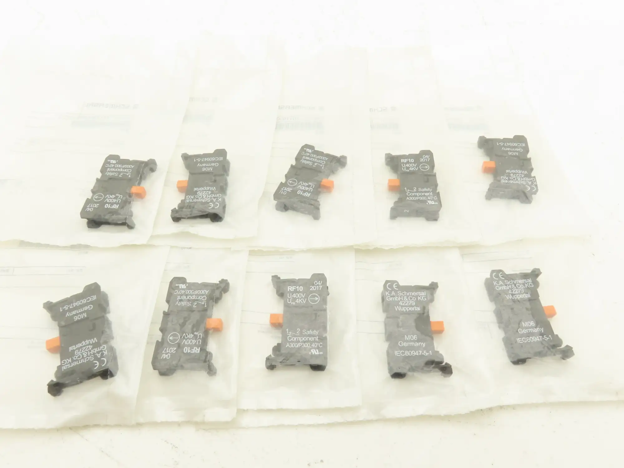 Schmersal RF10 Contact Terminal Block Pushbutton Switch 101190086 Lot of 10