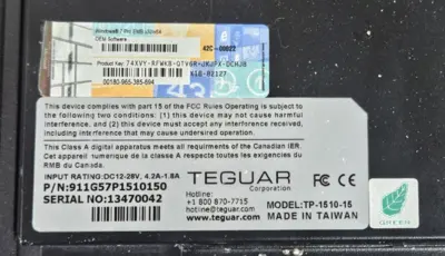 Used TEGUAR TP-1510-15 Indust PLC Processors | Palmetto Automation #1153257