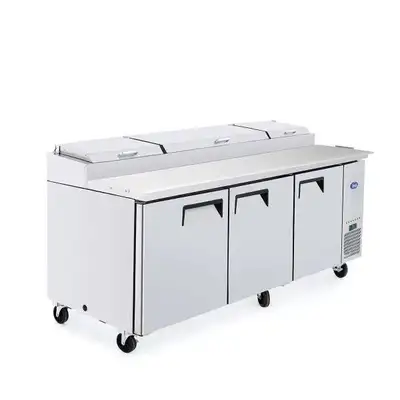 New | in-Stock Atosa New Atosa MPF8203GR 93'' Pizza Prep Table Food Prep Tables Illinois US | Falcon Restaurant Supply #1375335