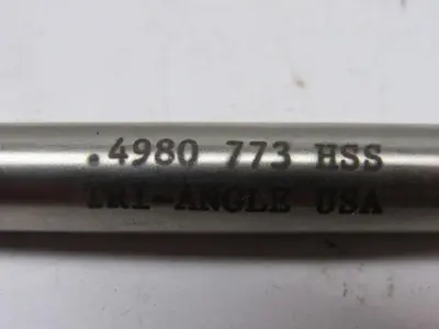 Tri-Angle 773.4980 Straight 6 Flute Chucking Reamer .4980" 8" OAL Lot of 2
