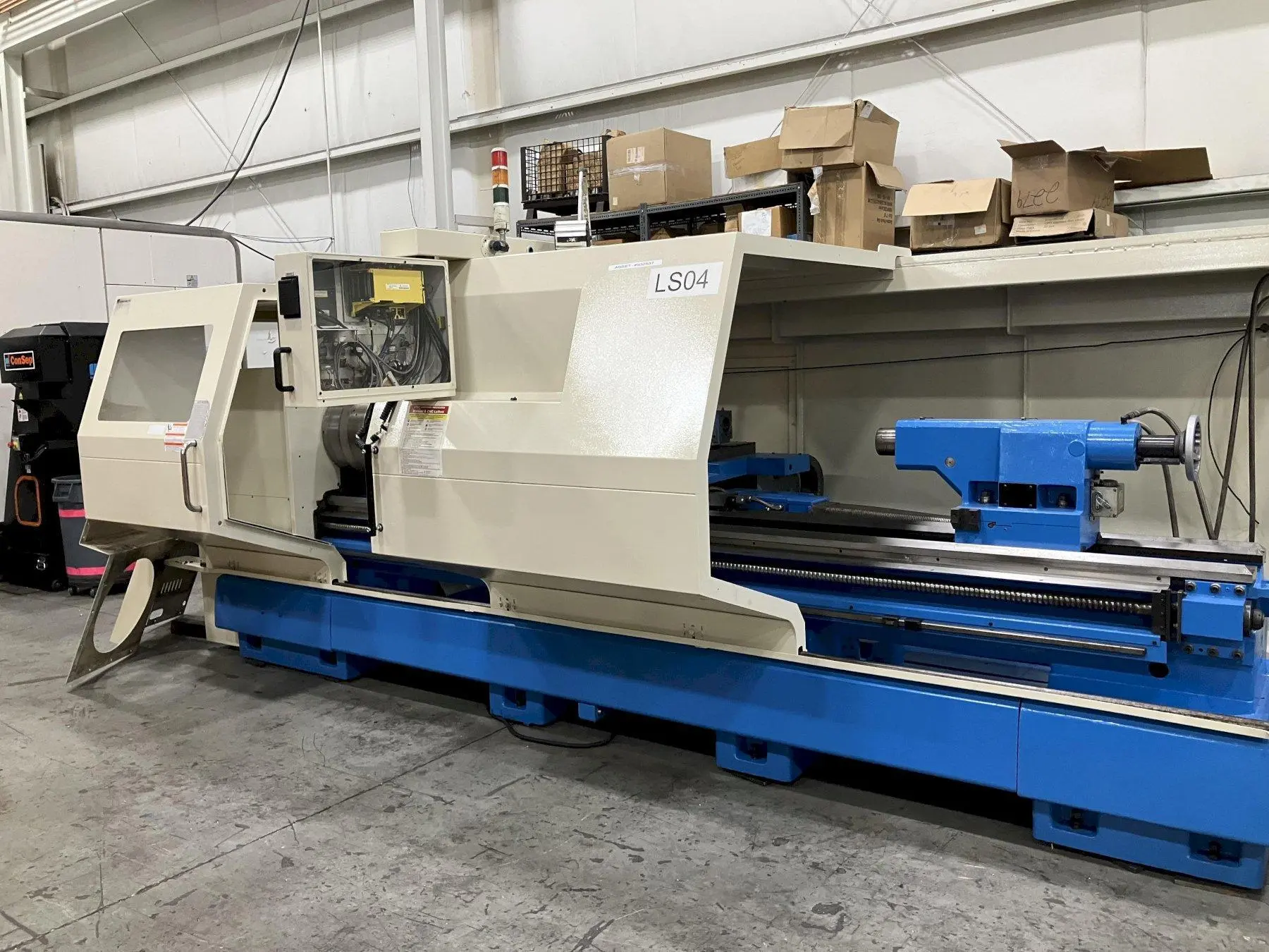 Kinwa 28" x 132" CL-38C Large Bore CNC Flatbed Lathe