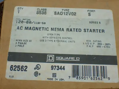 NEW SQUARE D 8536 SA012V02