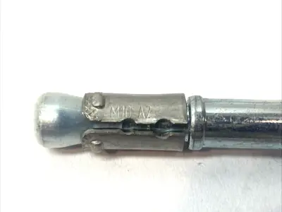 USED MKT BZ ZN M10X95/15-35 WEDGE ANCHOR ZINC PLATED CONCRETE BOLT LOT OF