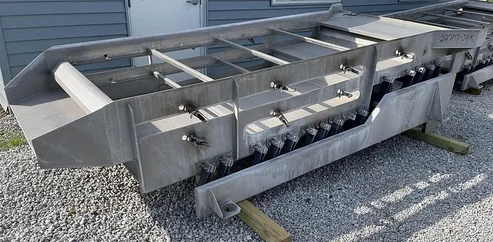 Used KEY TECHNOLOGY DUAL DECK GRADING AND SIZING SHAKER CONVEYOR 409-51 Conveyors Ohio US | Regal Equipment Inc #219244