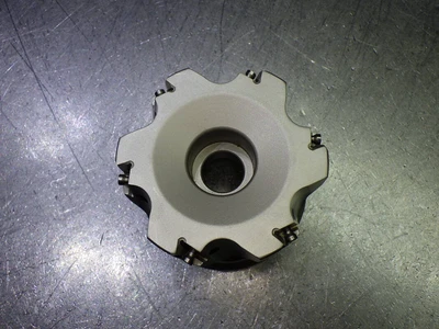 Iscar 2.5" Coolant Thru Facemill 1" Arbor T490 FLN D2.50-6-1.0-08 (LOC1548B)