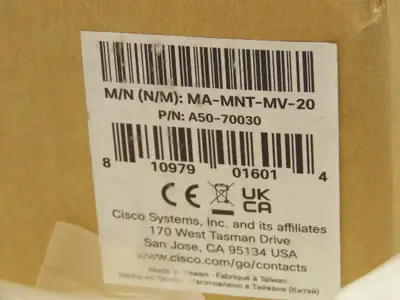 Meraki MA-MNT-MV-20 Pole Mount for Surveillance Camera