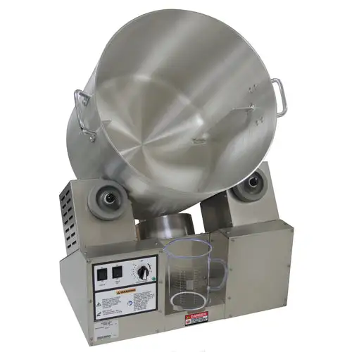Gold Medal 2703-00-000 8 gal Cheddar Tumbler/Coater w/ Hot Plate & Heat Lamp - 120v