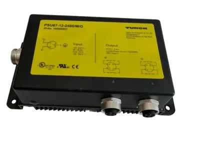 NEW TURCK PSU67-12-2480/M/G COMPACT POWER SUPPLY MODULE 24VDC 2X3.8A 100000557