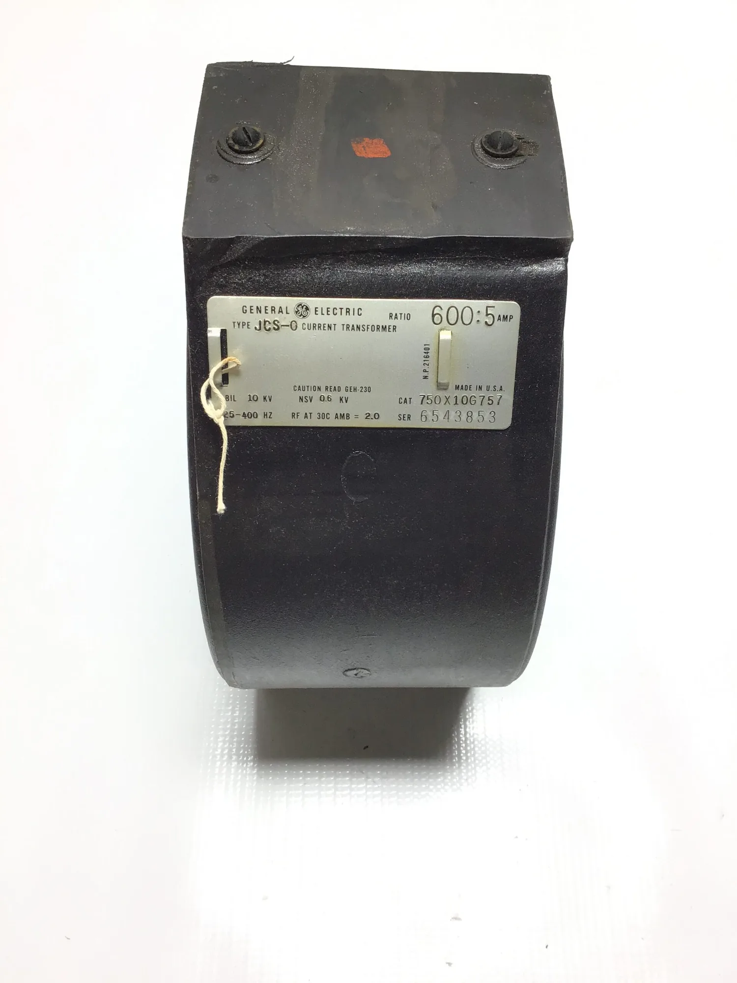 General Electric JCS Current Transformer 600:5 Ratio
