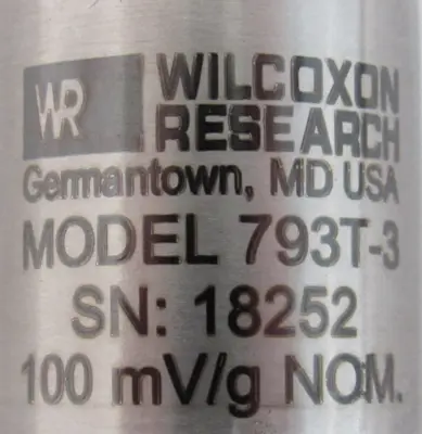 NEW WILCOXON RESEARCH 793T-3 SENSOR 793T3