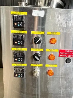 Used 27 Gallon Jacketed Tank, 316L Stainless Steel, Electrically Heated Multi-Zone Jacket