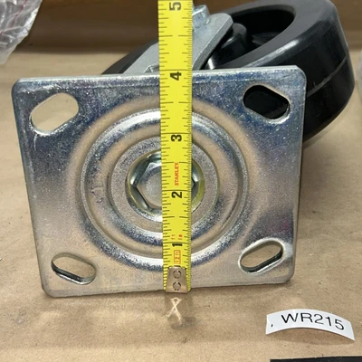 (3) Caster Swivel Plate 6" X 2" PHENOLIC Glidemaxx HD PLT Caster Wheel NNB