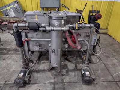 4" CAPACITY ULTRASONIC BAR & TUBE CONTINUOUS WASHER: STOCK #22589