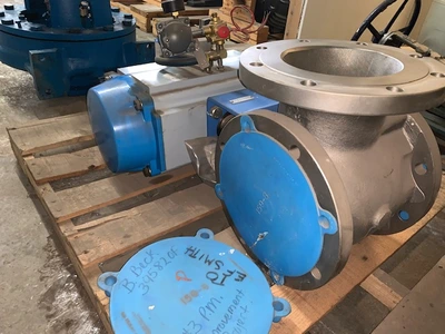 8"-150# Neles Jamesbury 3 way Ball Valve New Storeroom Spare