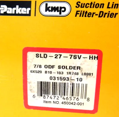 NEW PARKER SLD-27-7SV-HH SUCTION LINE FILTER-DRIER SLD277SVHH