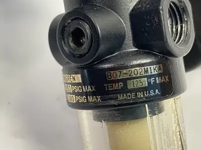 USED NORGREN PNEUMATIC FILTER REGULATOR 1/4" NPT