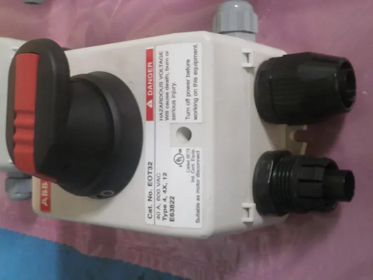 Used ABB EOT32 - PLASTIC CONNECTORS Connector Accessories Arizona US | ASSET CONVERSION SPECIALISTS, INC. #320768