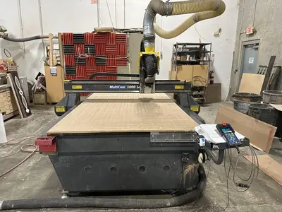 2004 Multicam Series 3000 Router 60"x120" Travels, Remote Jog Handle, 8 Position atc, Tool Height Sensor, Pendant Control