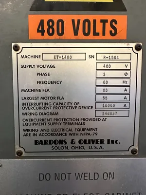 USED 2014 BARDONS & OLIVER 500 SERIES