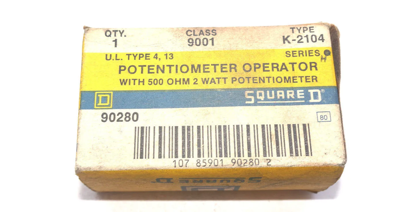 NEW SQUARE D 9001-K2104 POTENTIOMETER 9001K2104