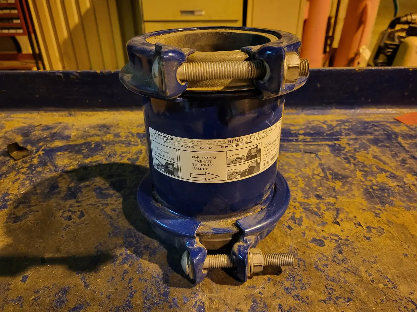 4" EPDM Coupling 4.25"-5.63"