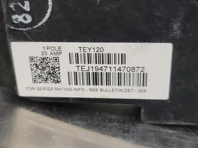 Used GENERAL ELECTRIC TEY120 Switchgears British Columbia CA | Lenmark #241425